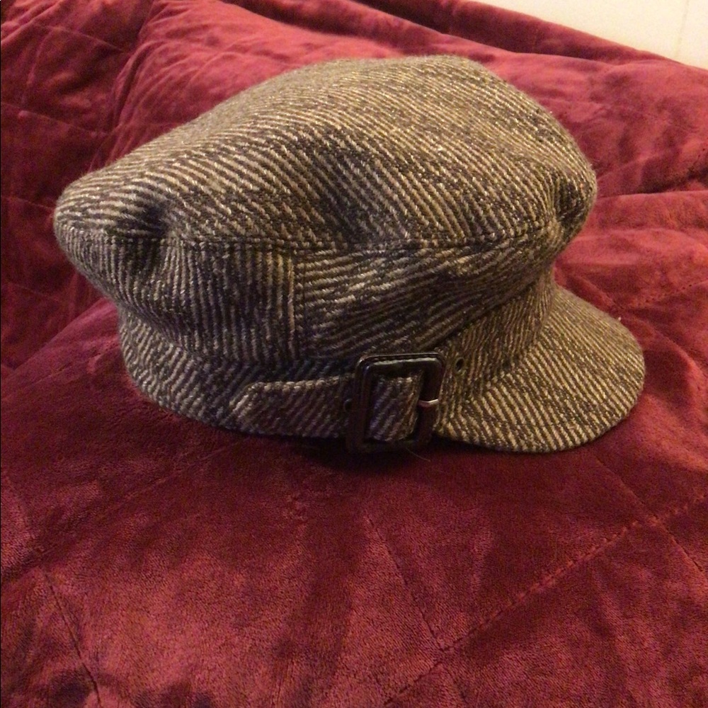 2/$15 Pink Cookie Brown tweed cap